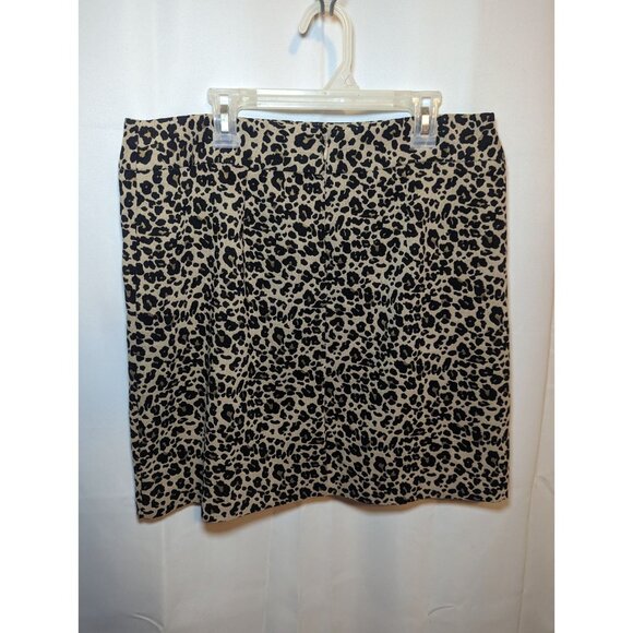 Ann Taylor LOFT Womens Skirt 8 Cheetah Print skirt NWTs Pencil Skirt Business - Picture 5 of 14